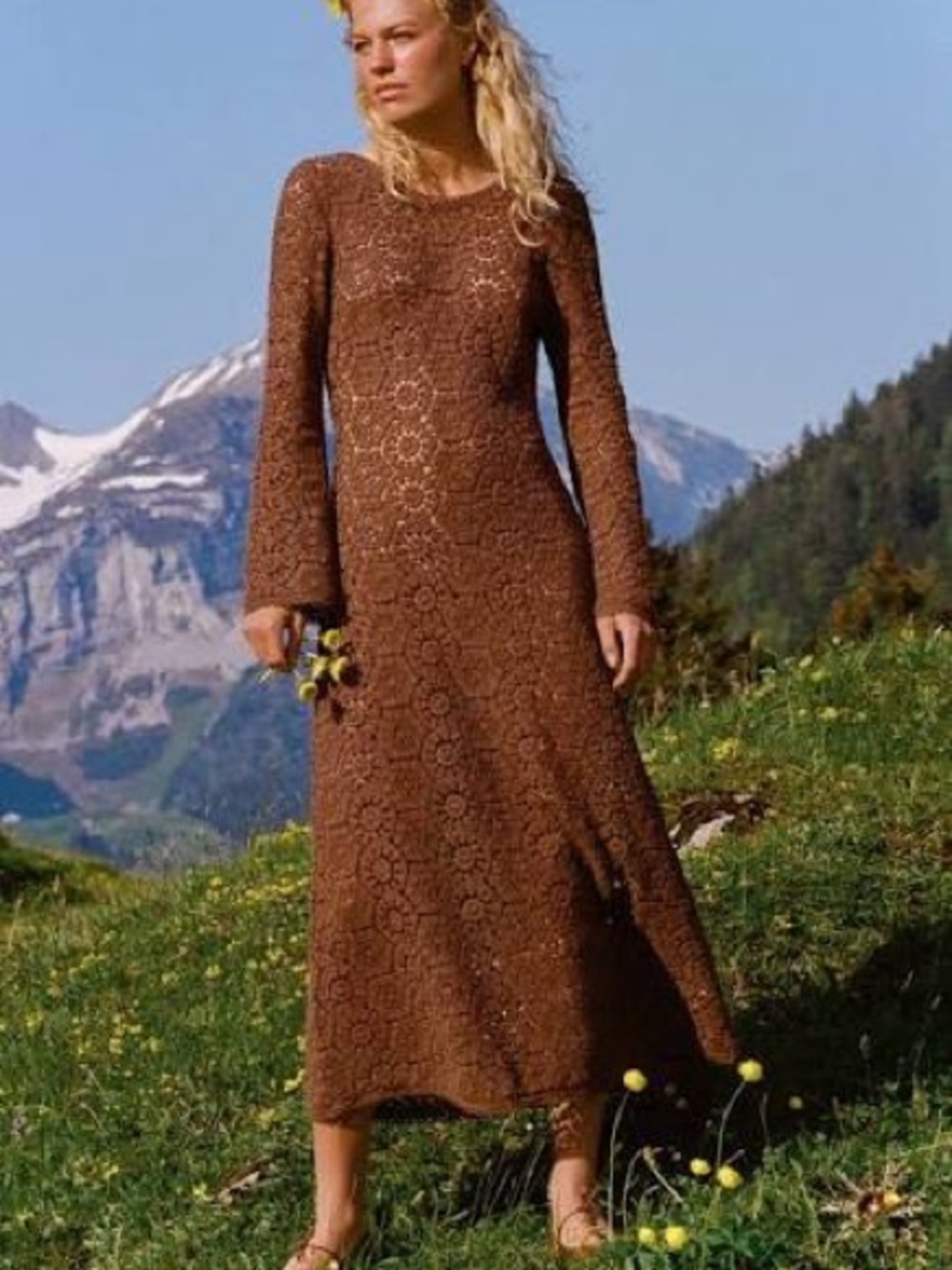 Spell Brown Crochet Dress - Picture 13 of 13